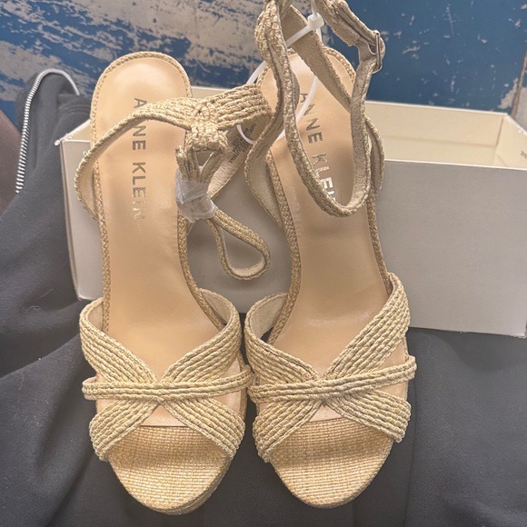 Anne Klein Shoes - New -Anne Klein Women's Cream Espadrille Sandals
